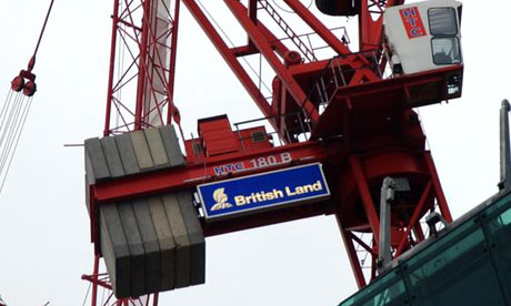 British Land cranes on site in the City of London