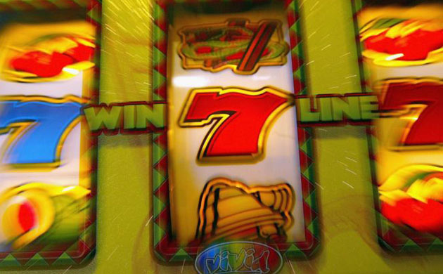 Slot machines in an amusement arcade