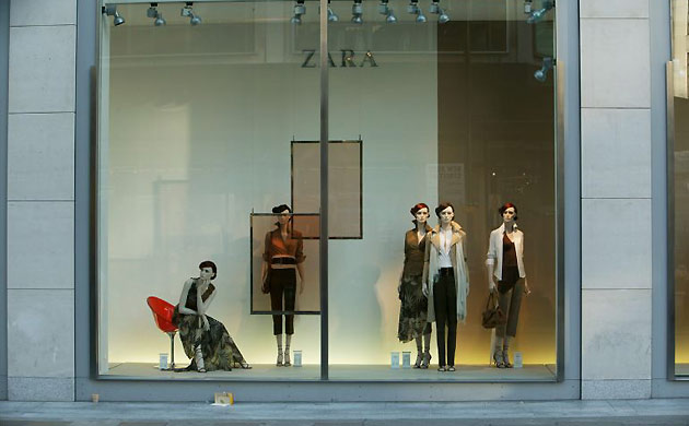 Zara shopfront. Photograph: Dan Chung