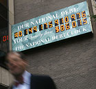 US national debt clock. Photograph: Shannon Stapleton/Reuters