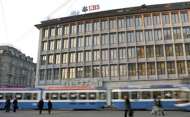 The Zurich headquarters of the Swiss banking giant UBS 