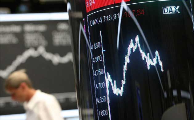 Fluctuation on the German DAX Index at the Frankfurt stock exchange