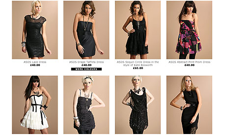 Asos fashion website