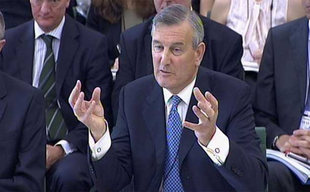 Bradford & Bingley's former chairman, Rod Kent addresses MPs