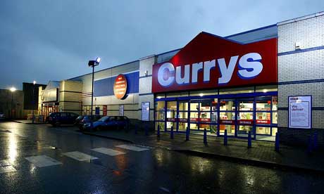 Currys, PC World and B&Q today became the latest high street names to 