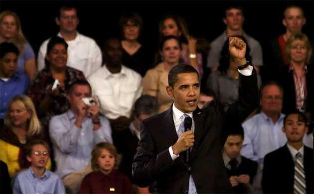 President Barack Obama speaks to a crowd in Fort Myers, Florida