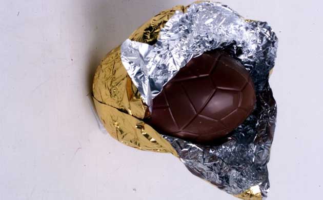 Chocolate Easter egg. 