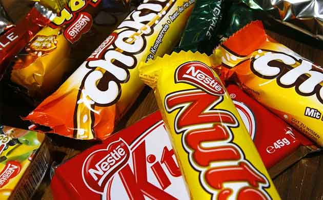 Nestlé's chocolate bar range