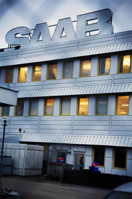 The Saab factory in Trollhattan, Sweden
