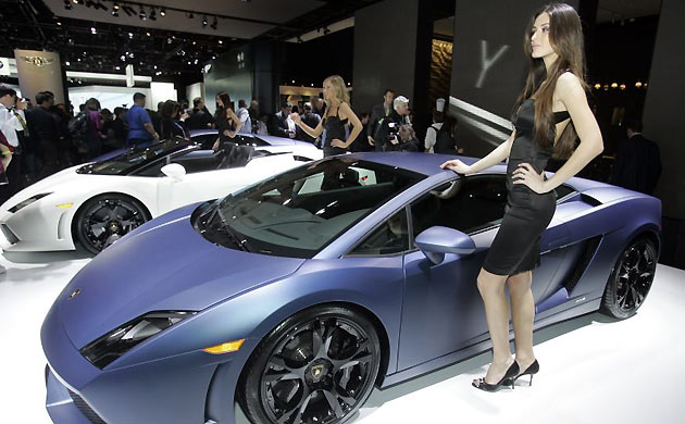 Lamborghini at the Detroit motor show
