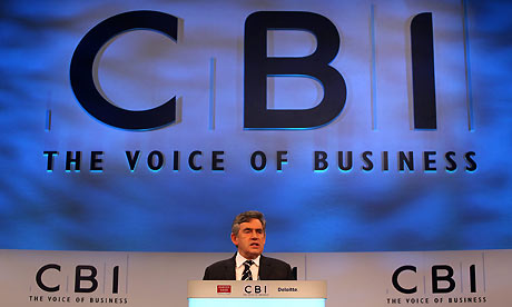 Gordon Brown at the CBI