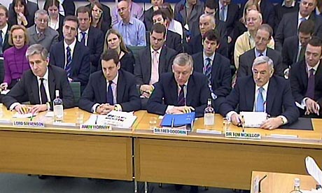 Lord Stevenson, Andy Hornby, Sir Fred Goodwin and Sir Tom McKillop