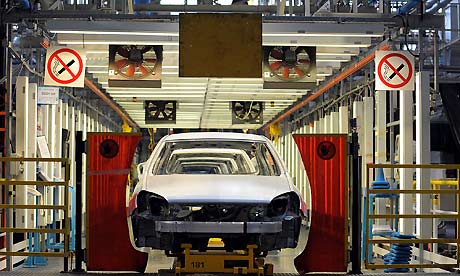 Astra cars being assembled at the General Motors's owned Vauxhall plant in Ellesmere Port, Cheshire