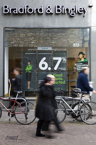High street brands: The Edinburgh branch of The Bradford and Bingley Building Society