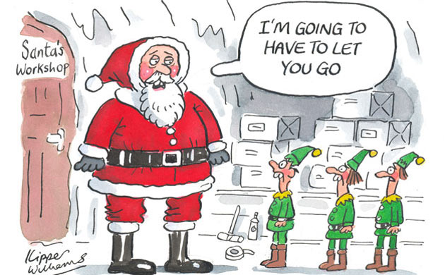 Kipper Christmas card 2010 - Santa