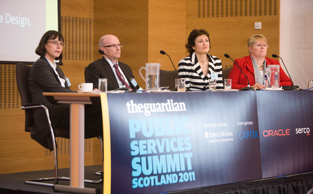 A panel at the Public Services Summit Scotland