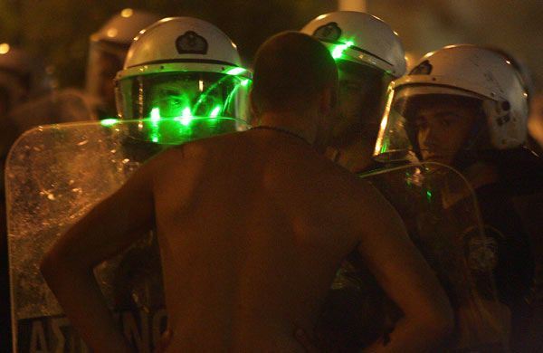 Protestors rally in Athens' Syntagma Square, Greece
