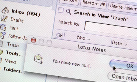 email full inbox lotus notes