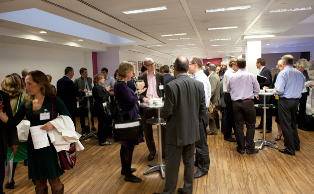 Delegates networking at the GSB Quarterly event in September