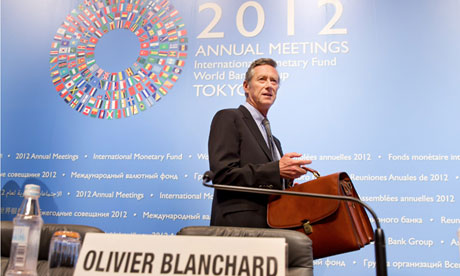 IMF's Olivier Blanchard at the Tokyo International Forum, 2012