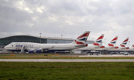 British Airways jets at Heathrow airport