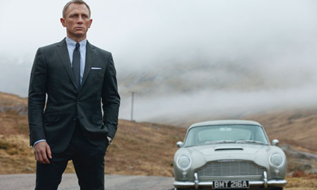 Daniel Craig as James Bond in a scene from Skyfall