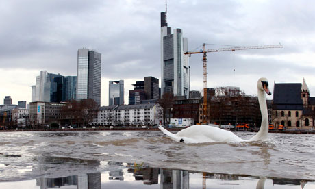 Skyline including the European Central Bank, seen centre