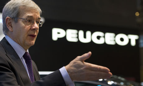 French group PSA Peugeot-Citroen's Philippe Varin