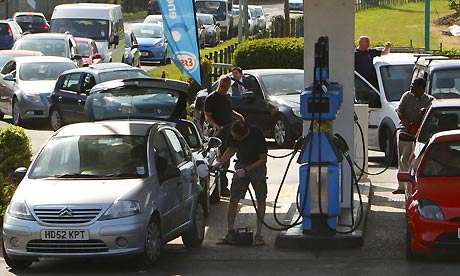 Drivers queue for petrol and diesel
