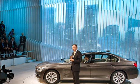 BMW 335L model at the Beijing Auto Show
