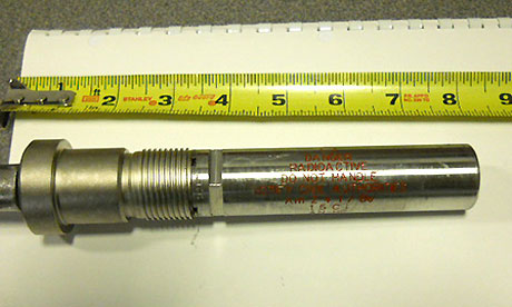 A radioactive rod similar to the one lost by Halliburton