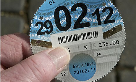 Paper tax disc