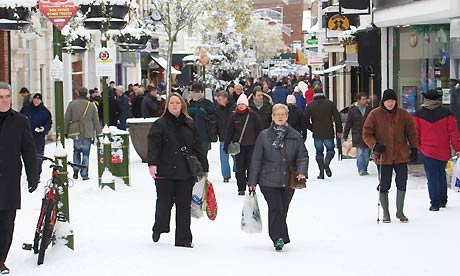 Snow on the high street