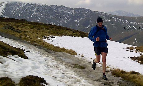 Nick Van Mead running in the Lake District