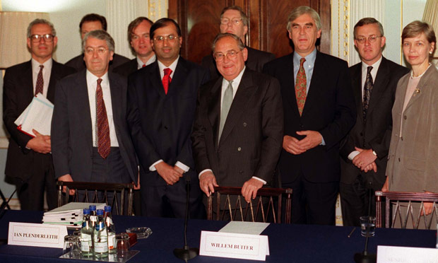 Bank of England's monetary policy committee in 1999/Mervyn King