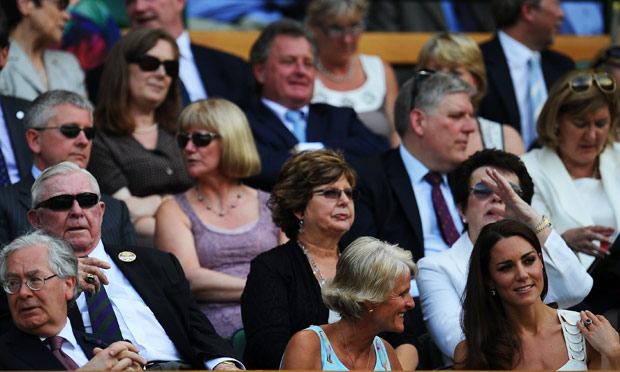 Governor of the Bank of England Sir Mervyn King at Wimbledon, 2010