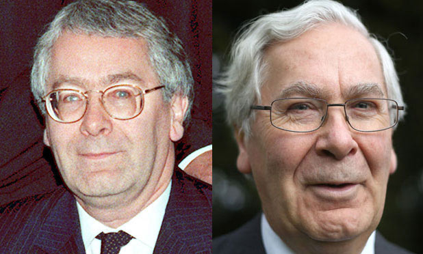 Bank of England governor Sir Mervyn King - in 2002 and 2013