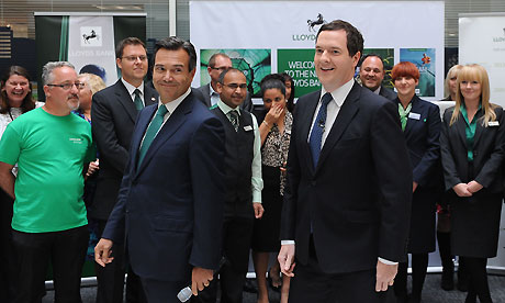 Osborne speaks to Lloyds staff