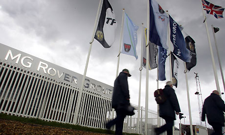 MG Rover's Longbridge plant in Birmingham