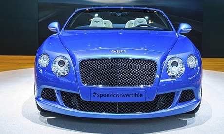 The Bentley Continental GT Speed Convertible's world debut in Detroit, January 2013