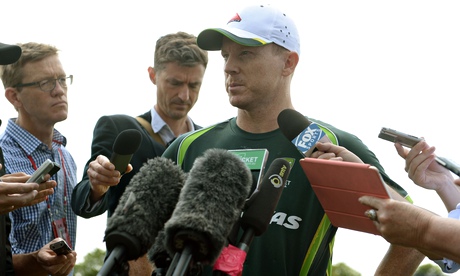 Chris Rogers faces the press over his role in the resale of tickets for the Lord's Ashes Test.