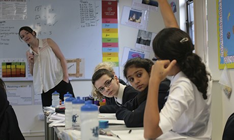 But what does this mean for teachers? Photograph: Martin Godwin