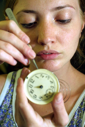 Gallery Apprenticeships: Venice Allen, an apprentice clockmaker and clock restorer