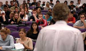 Students in a lecture at the University of Hatfield