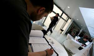 Student studying at Anglia Ruskin University