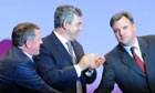 John Denham and Ed Balls at Labour party conference