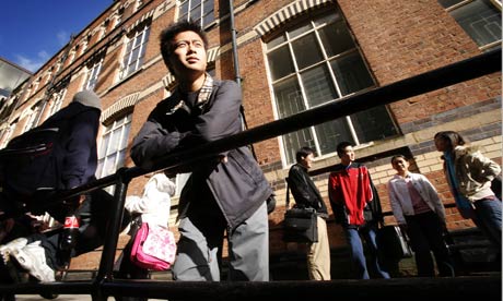 International students at Wigan College