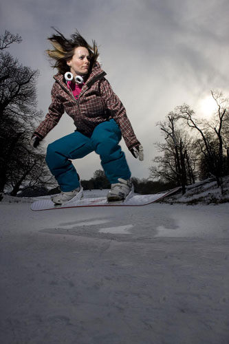 Leading lights: STEM Ambassador Liza Brooks a mechanical engineer who also makes snowboards