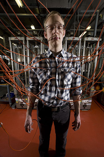 Leading lights: STEM Ambassador Jonathan Taylor a materials technolgist for Rolls Royce