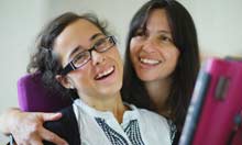 Nadia Clarke with her mother Katie